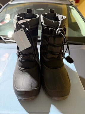 “New” London Fog Black Winter Snow Boots size5